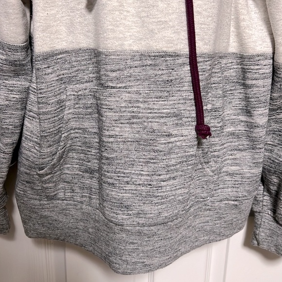 REFLEX 🥶 COTTON BLEND LACE-UP “LOVE” KANGAROO POCKET HOODED SWEATSHIRT Women 2X - Picture 5 of 7